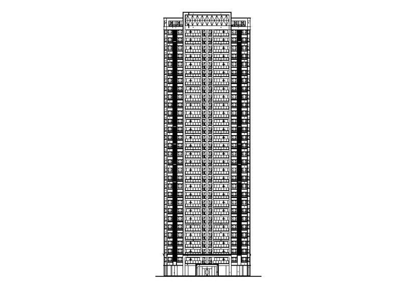 高层住宅立面施工图