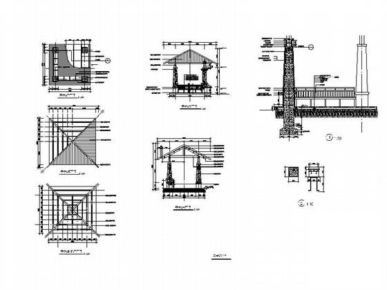 工业园区标准厂房周边景观设计施工图纸cad平面图 - 3