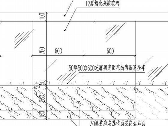 精品大厦附属园林景观设计施工图纸（效果图纸）,平面图 - 5