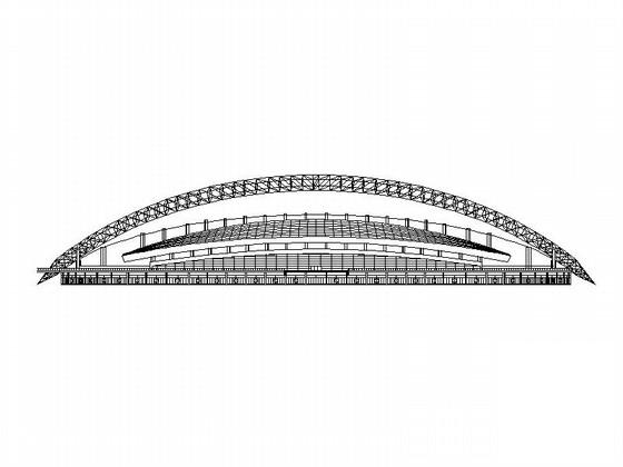 小型现代体育场及综合健身馆建筑施工图纸（最新）,平面图 - 1