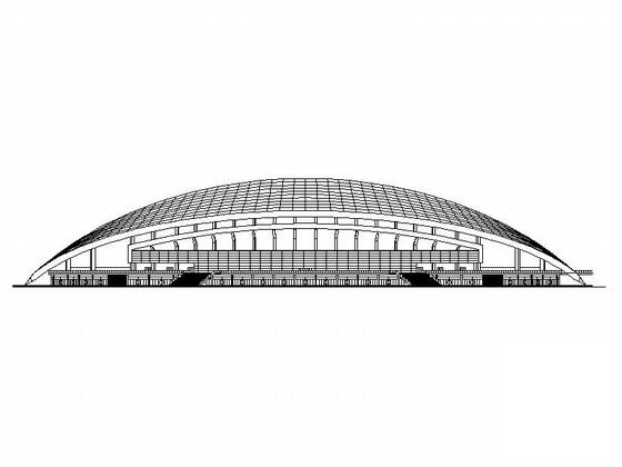小型现代体育场及综合健身馆建筑施工图纸（最新）,平面图 - 4