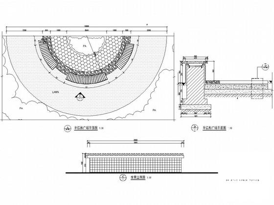 商业街景观环境工程施工大样图cad平面图 - 2