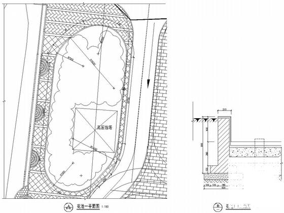 商业街景观环境工程施工大样图cad平面图 - 5