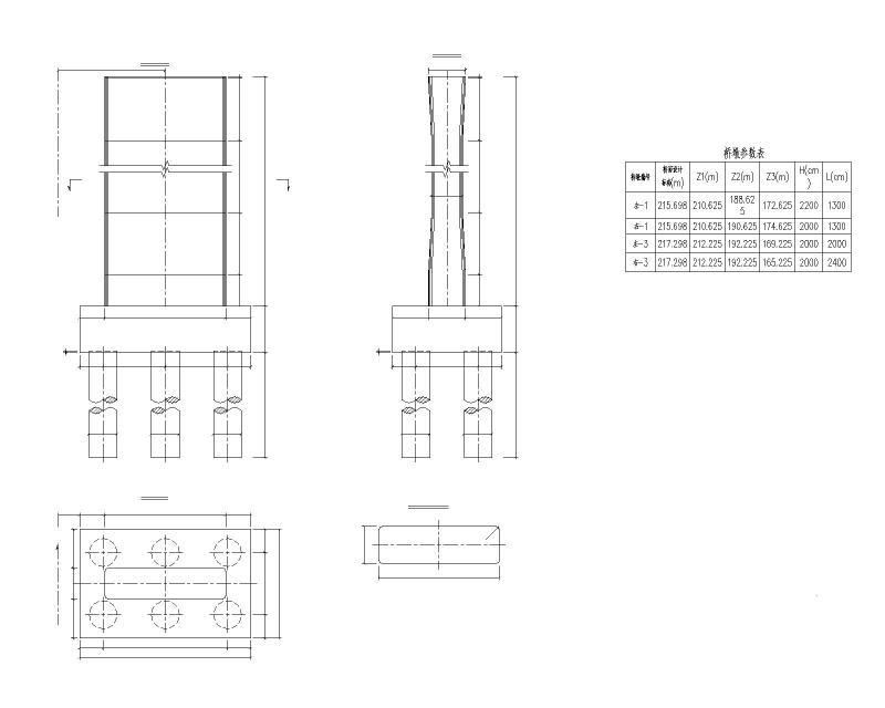 桥墩一般构造图