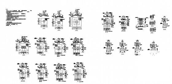 柱下独基节点详图纸cad - 1
