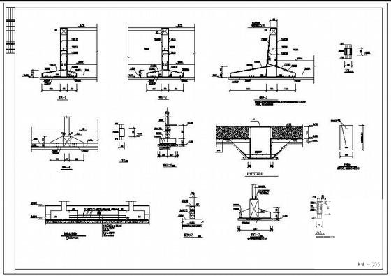 基础防水底板做法节点构造详图纸cad - 1