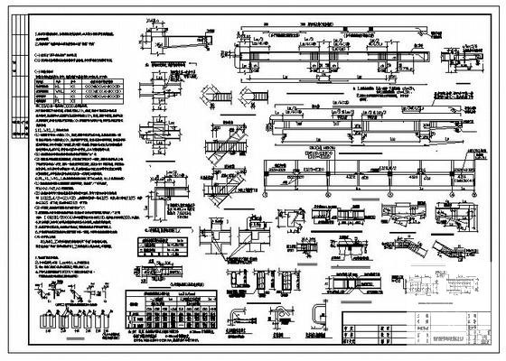 梁平面整体表示法说明及大样cad - 1