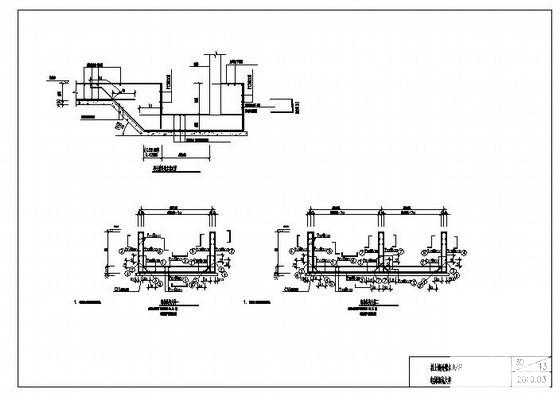 挡土墙处集水坑及电梯机坑节点构造详图纸cad - 1