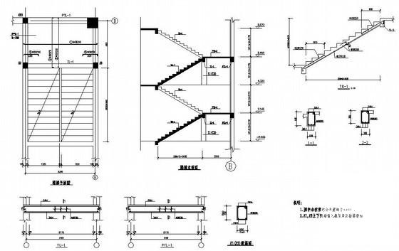 楼梯节点详图纸cad - 1