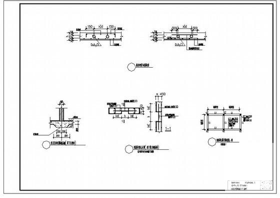 板内埋管加筋构造、砌体电梯井构造梁，柱等节点构造详图纸cad - 1