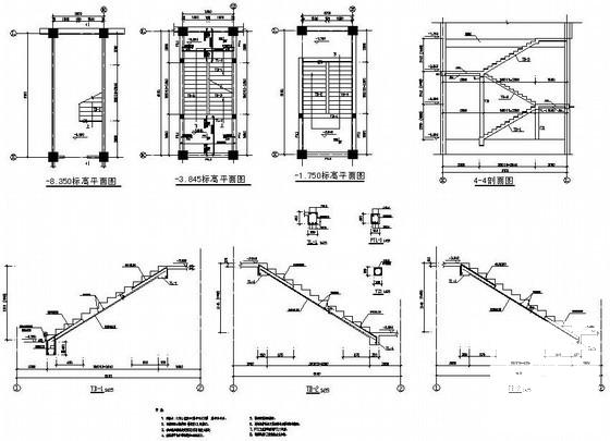 楼梯构造详图纸cad - 1