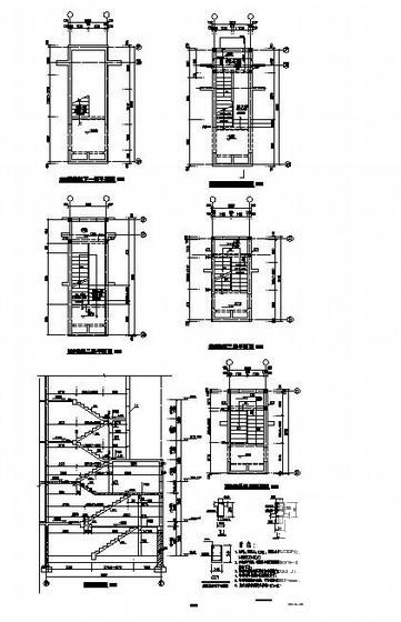 楼梯结构节点详图纸cad平面图 - 2