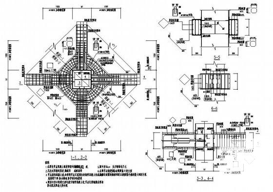 带约束拉杆方钢管柱梁柱构造详图纸cad - 1