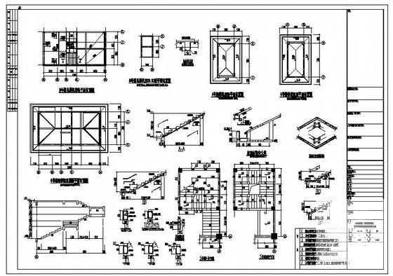 住宅电梯机房及坡屋面节点构造详图纸cad - 1