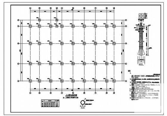 人工挖孔桩布置图纸及节点构造详图纸cad - 1