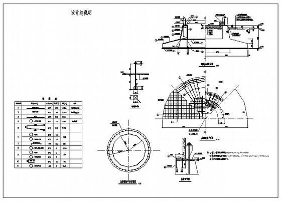 烟囱基础节点构造详图纸cad - 1