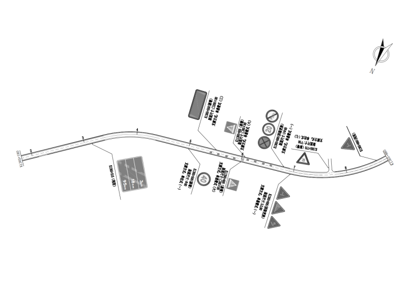 交通标志平面布置图