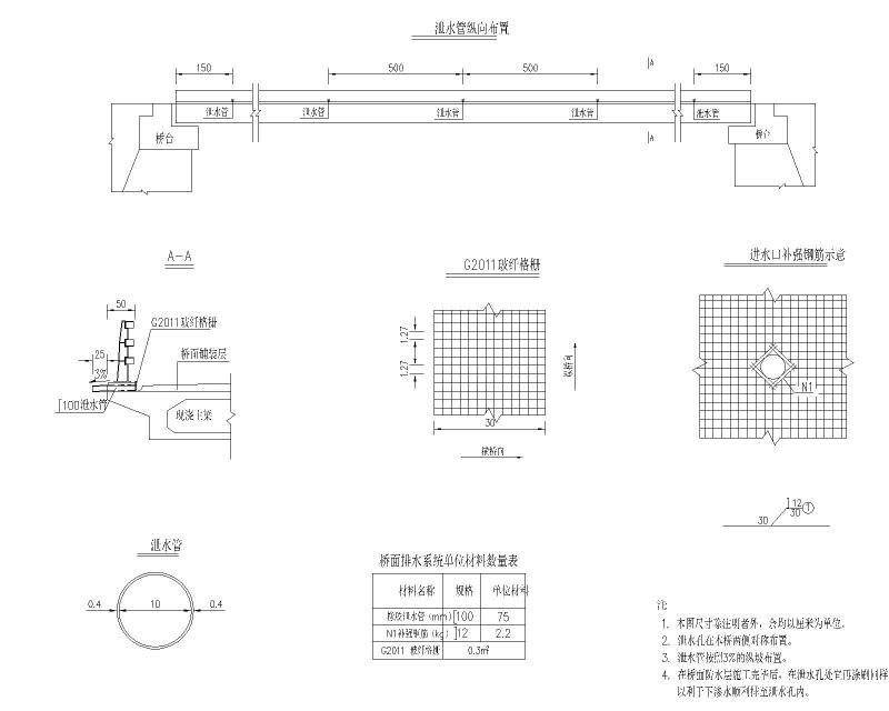 桥面排水构造图