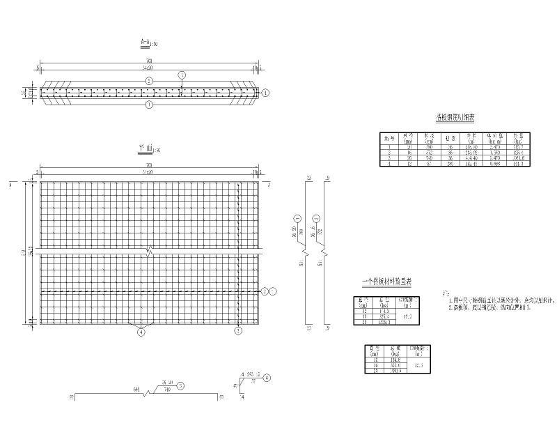 桥塔搭板钢筋构造图