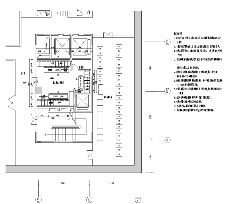 配电室土建平面图