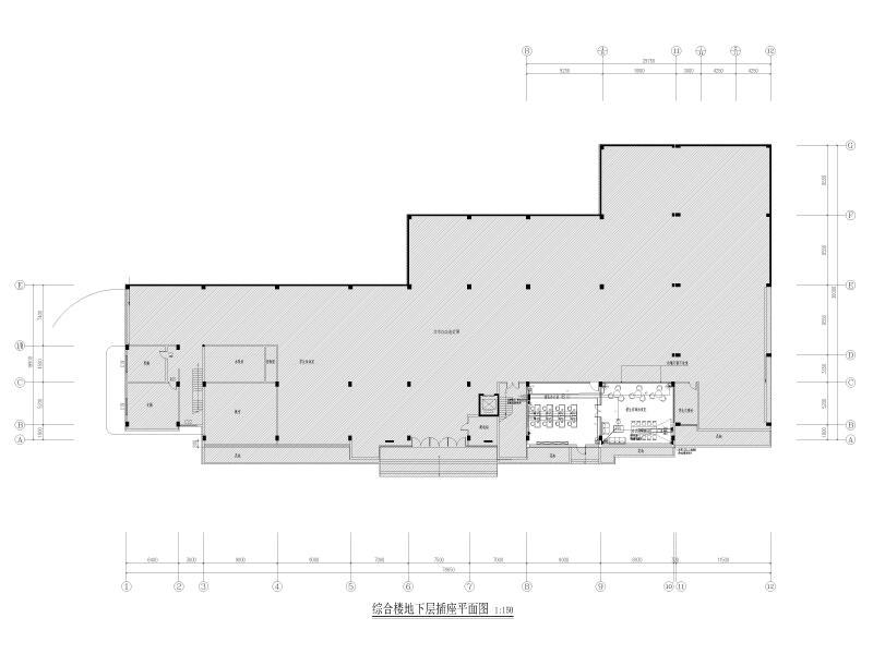 综合楼地下层插座平面图