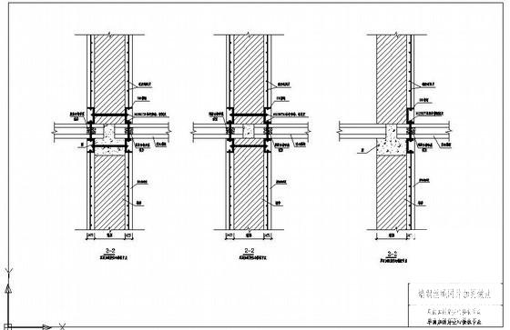 墙钢丝绳网片加固双面加固穿空心楼板、单面加固穿空心楼板节点构造详图纸cad - 1