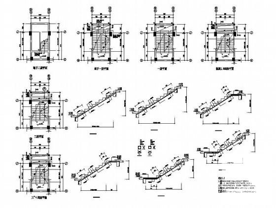 住宅楼梯构造详图纸cad - 1