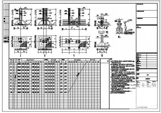 独立基础节点构造详图纸cad - 1