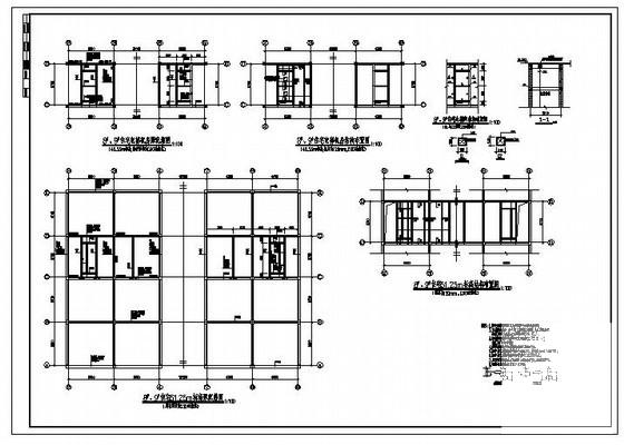 住宅电梯机房结构节点构造详图纸cad - 1