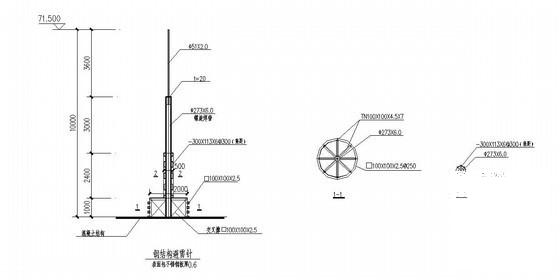避雷针构造详图纸cad - 1