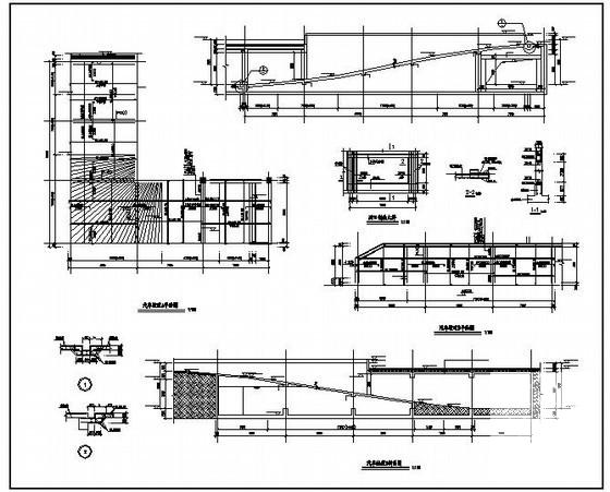 汽车坡道节点构造详图纸cad - 1