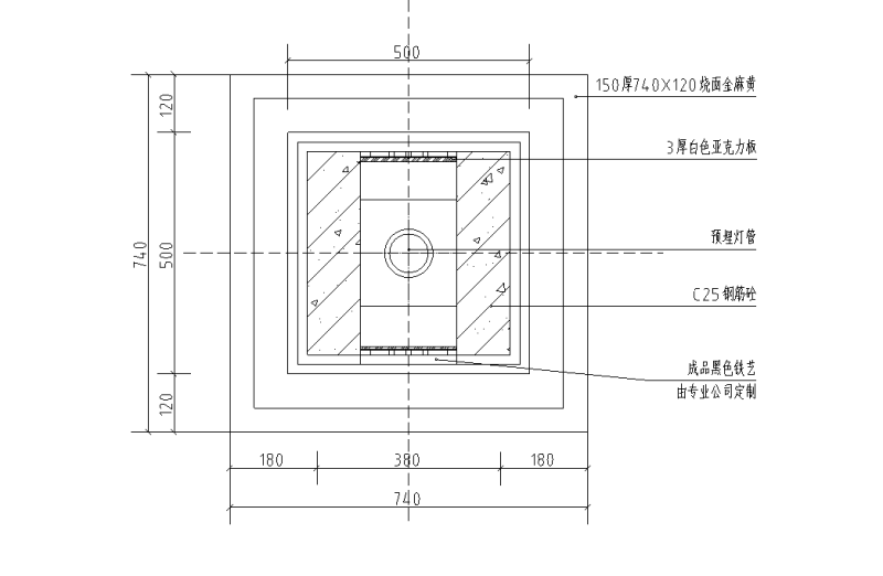 特色灯柱做法详图设计 (1)