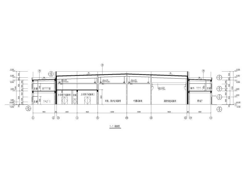 双层厂房施工方案图纸CAD平面图 - 4
