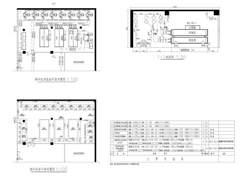 制冷机房剖面图