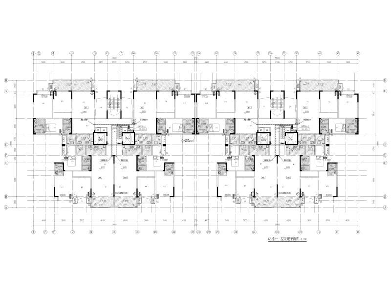 G6栋十二层采暖平面图