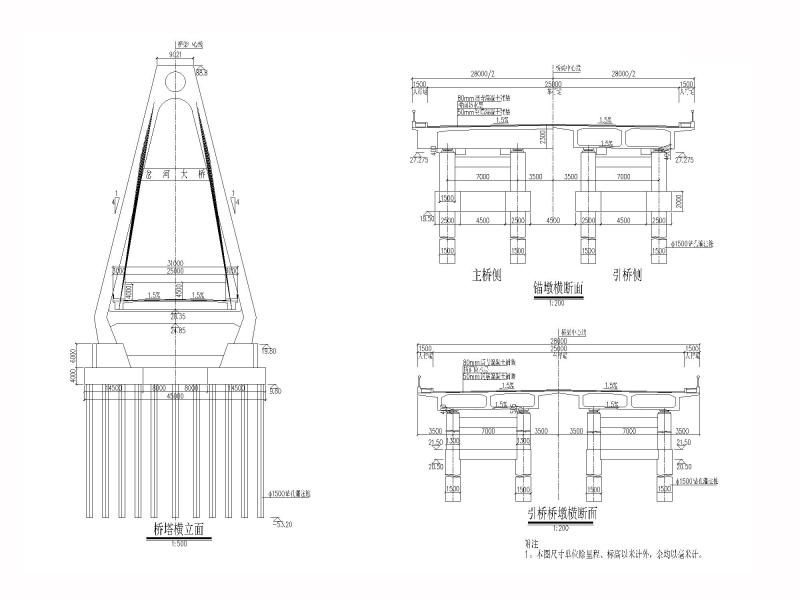桥型总体布置图