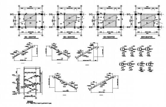 钢结构厂房楼梯构造详图纸cad - 1