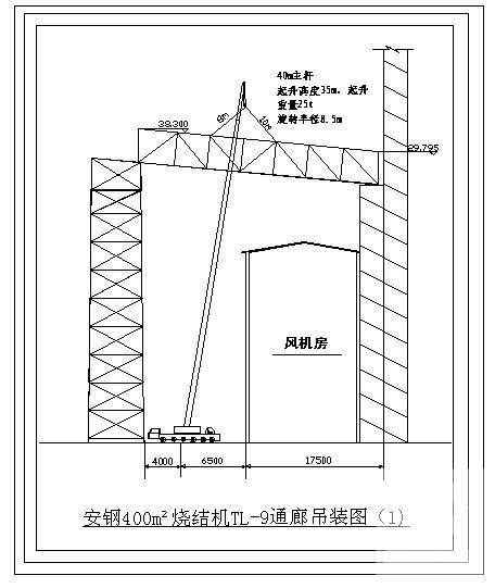 钢结构通廊吊装节点构造图纸cad - 1
