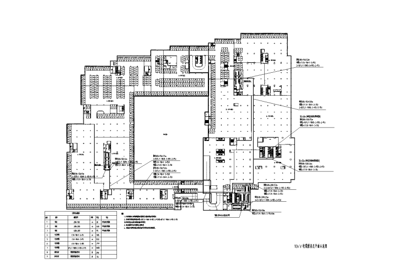 10kV电缆敷设总平面示意图