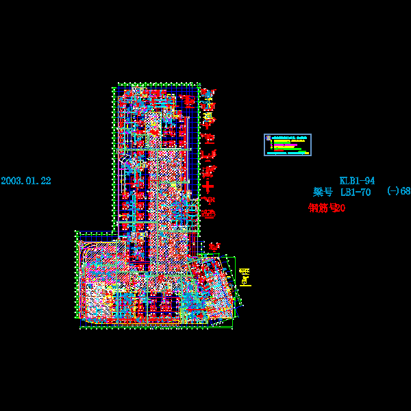 国内大底盘塔楼大厦结构CAD施工图纸 - 5