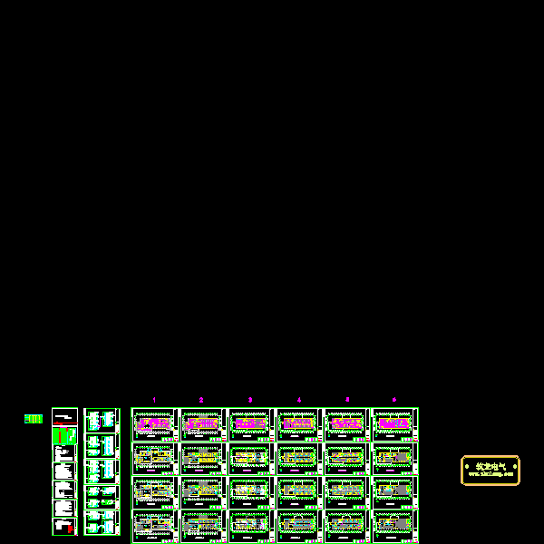 计生委6层综合楼电气CAD施工图纸 - 1