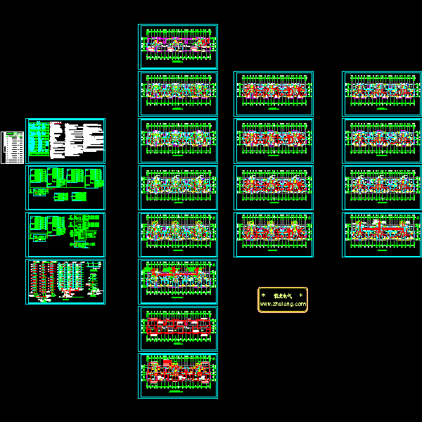 11层住宅楼电气CAD施工图纸 - 1