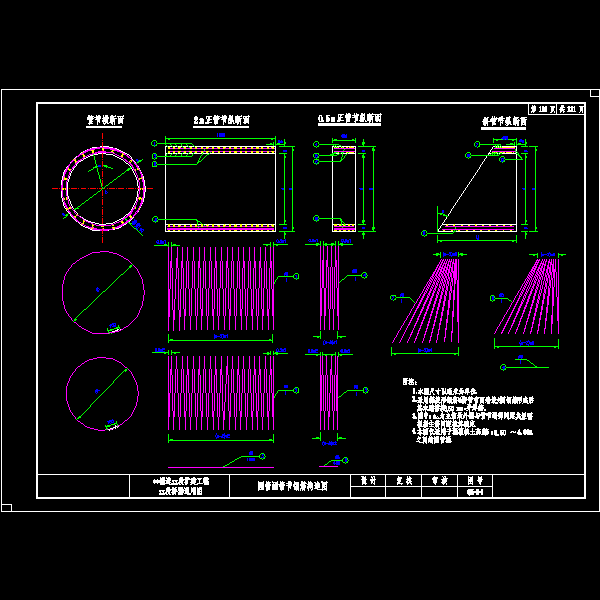 国道工程涵洞设计CAD图纸(钢筋构造图) - 3