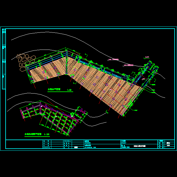 木栈台施工详细设计CAD图纸(结构平面) - 2