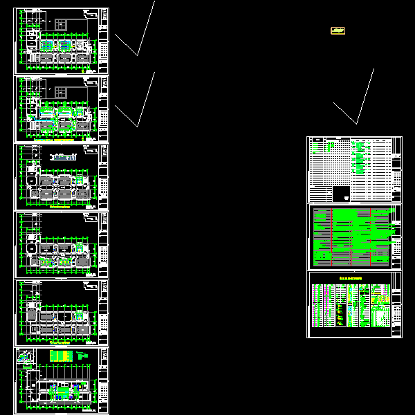4层小型实验楼通风设计CAD施工图纸 - 1