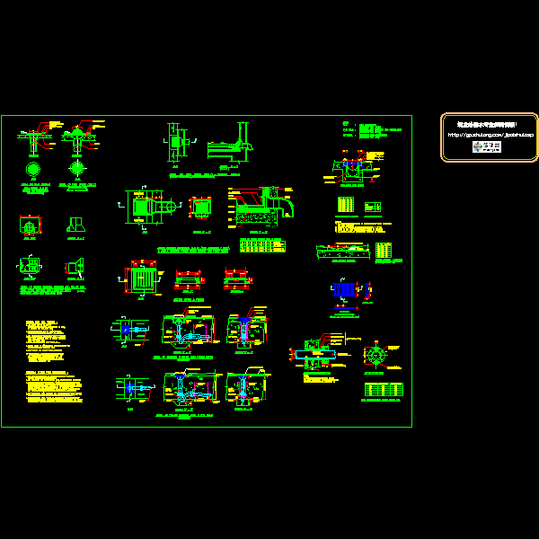 赌场排水详细设计CAD图纸（英文）(雨水斗) - 1