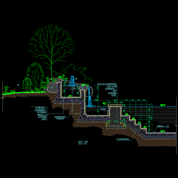 17(a-ys17)跌水(二)剖面.dwg