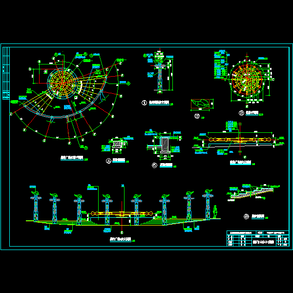 小区小广场及其图纸腾柱施工详细设计CAD图纸 - 1