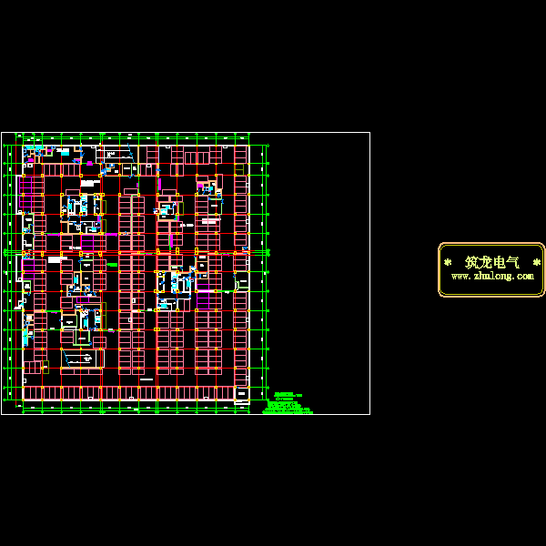 两层地下车库电气CAD施工图纸(火灾报警系统) - 2