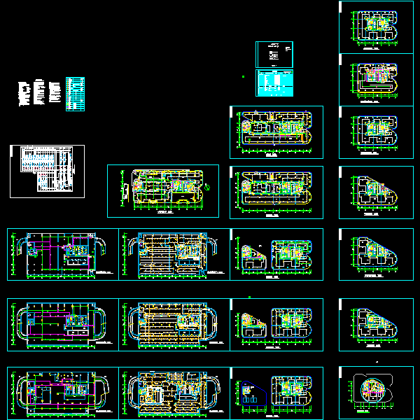 30层写字楼消防电气CAD施工图纸(自动喷水灭火系统) - 1